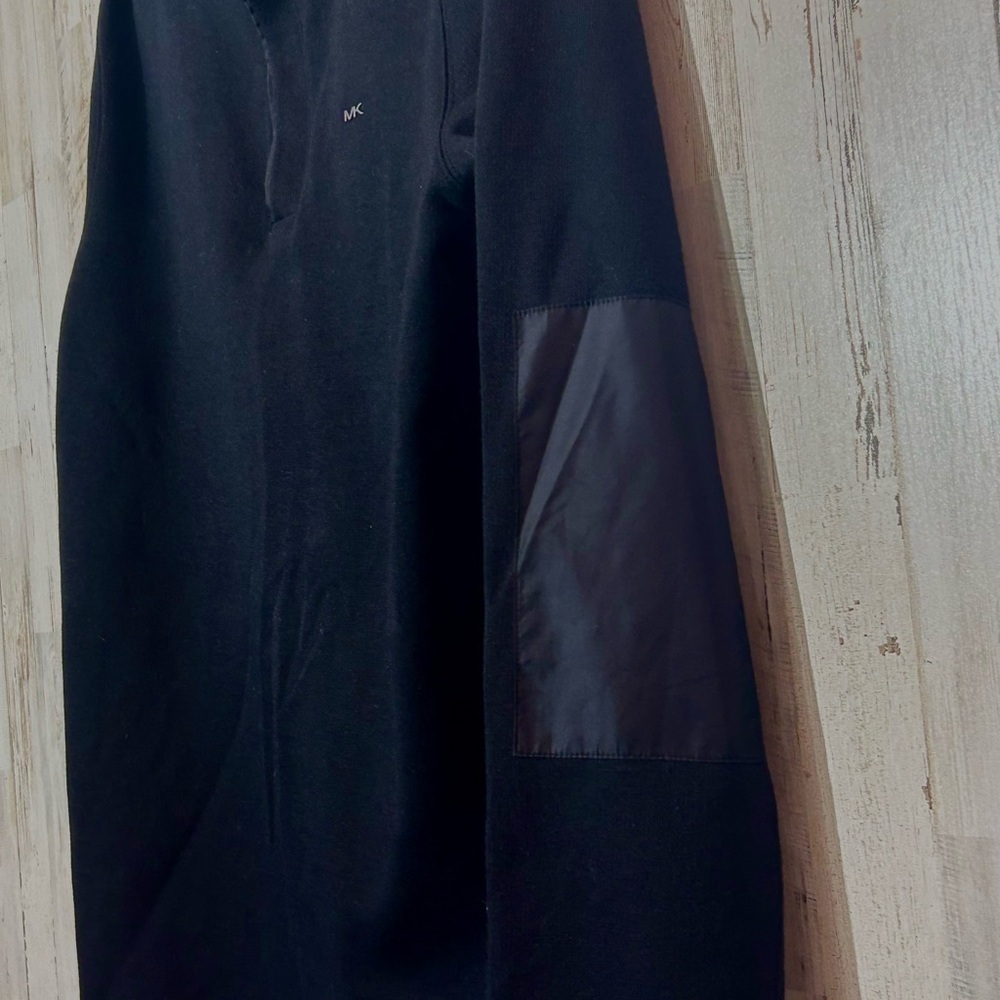 Michael Michael Kors Men’s Black Quarter Zip Pullover Size Small - Picture 2 of 5